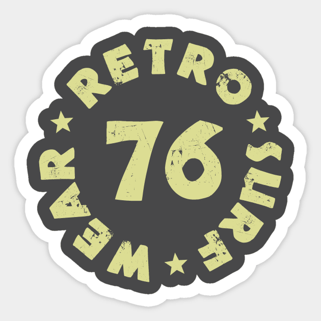 Retro Surf Wear Sticker by RetroSurfWear